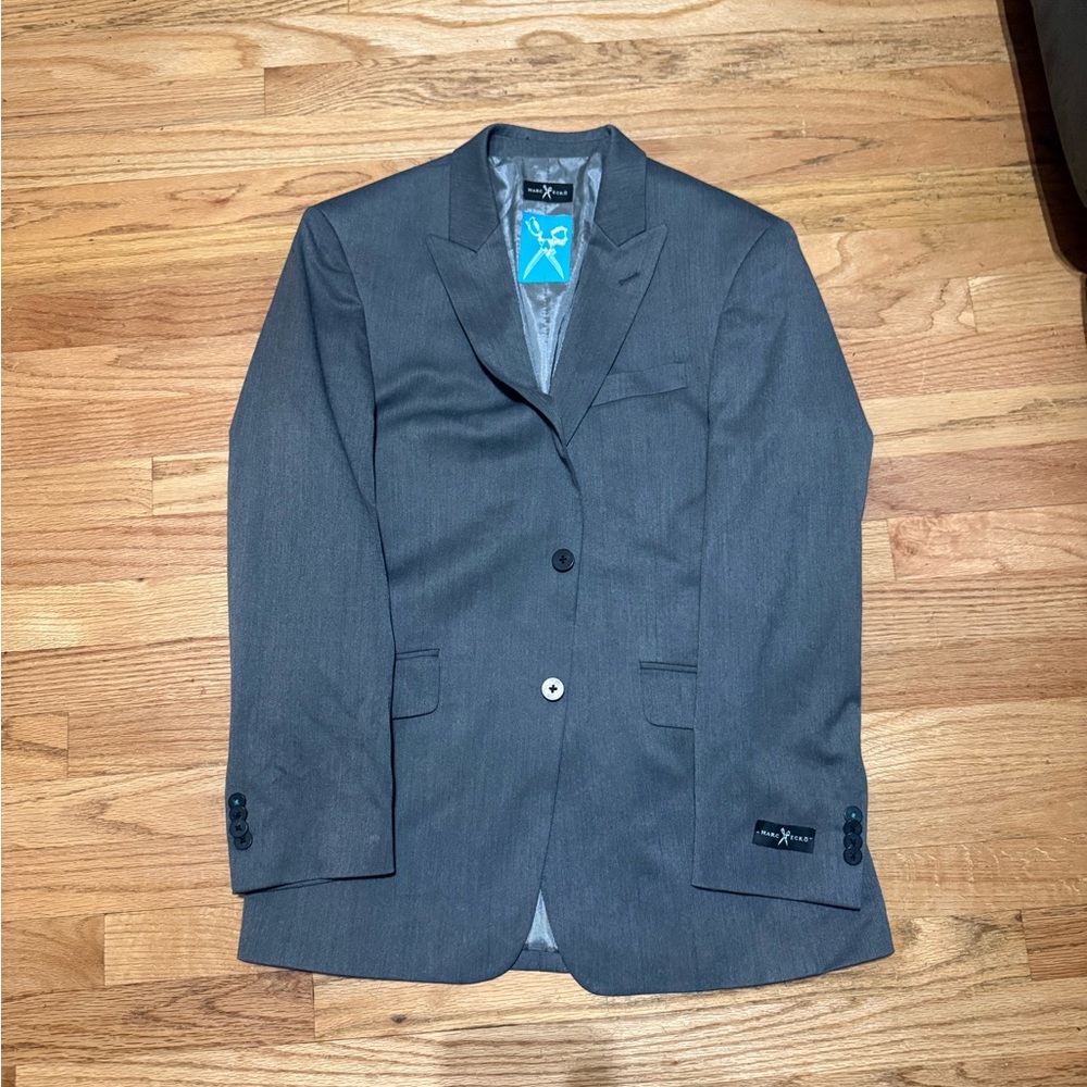 Marc Ecko Charcoal Gray Two-Button Sport Coat